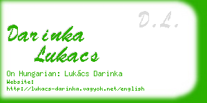 darinka lukacs business card