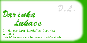 darinka lukacs business card